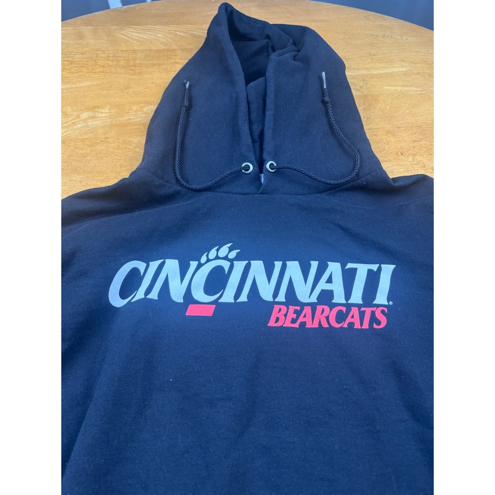 Champion Cincinnati Bearcats Hoodie Mens 2XL Black Collegiate‎ Sweatshirt NCAA
